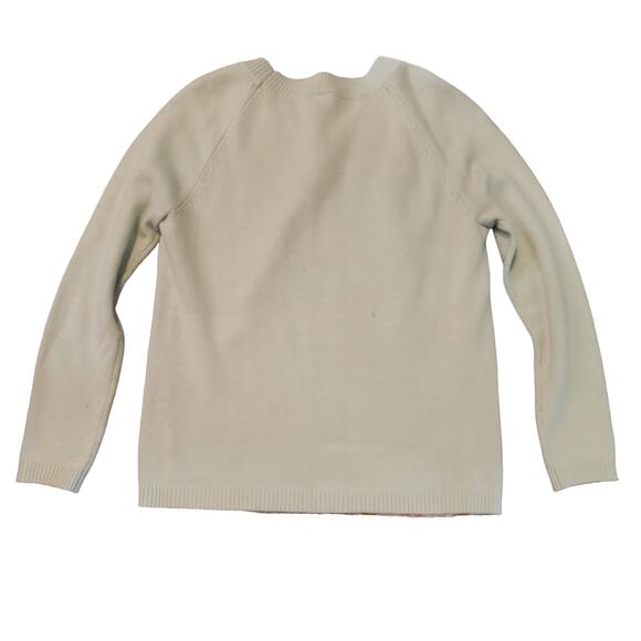 Dolled up Mint with Pastel Pinks and Yellow Sweater Size Large - Picture 3 of 9